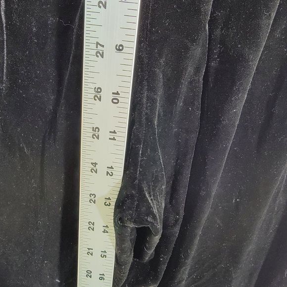 French Connection High Waist Wide Leg Velour Pull Crop Lounge Pants M US8 UK12 - Picture 9 of 9